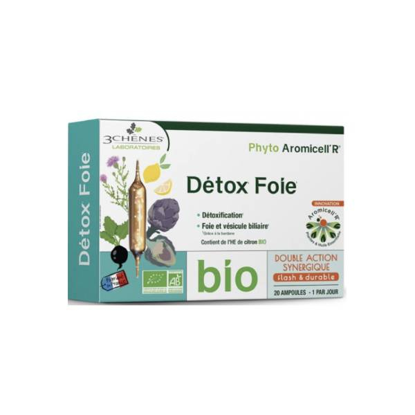 3 CHÊNES 20 ampoules detox foie bio Parapharmacie Pharmarket