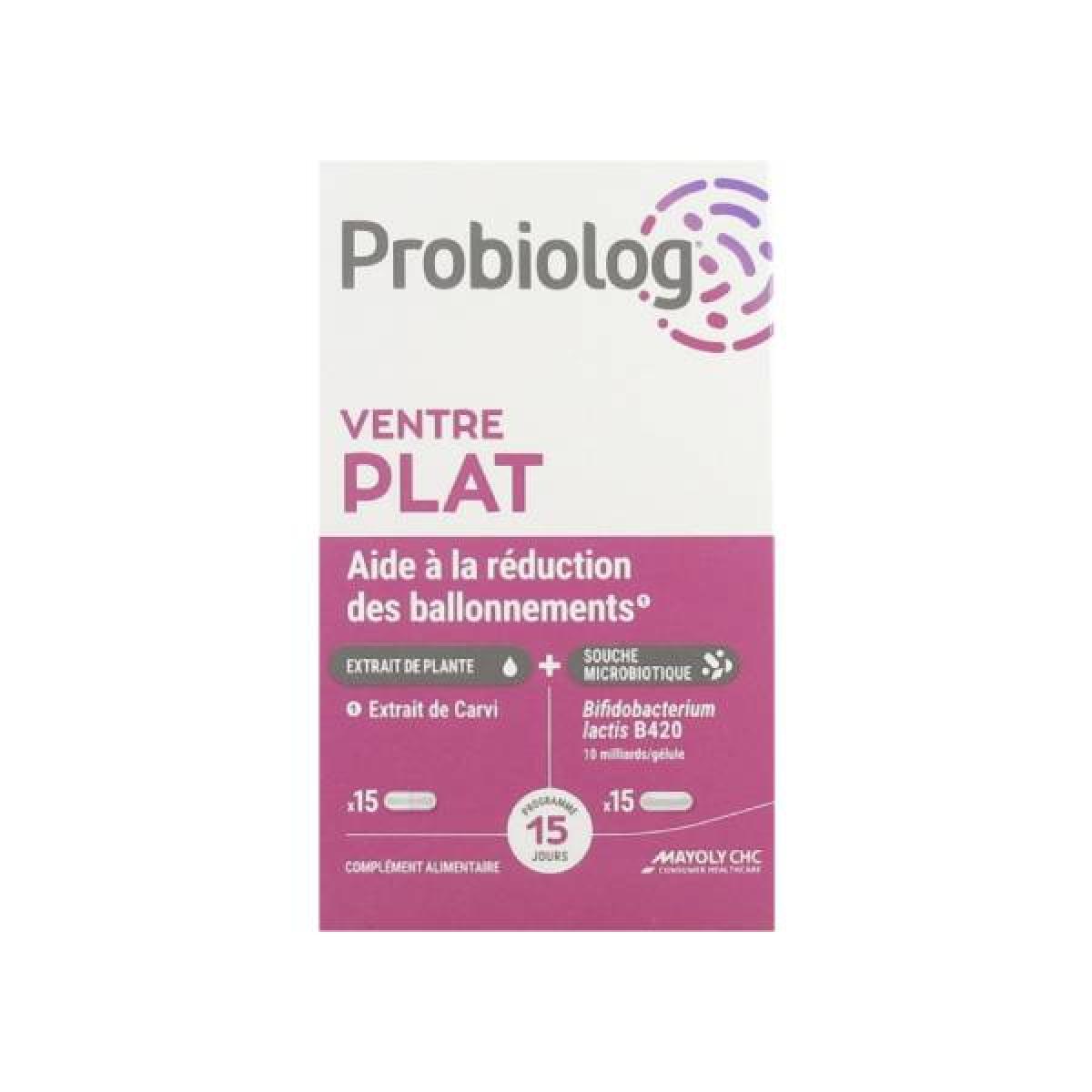 MAYOLY SPINDLER Probiolog ventre plat 30 gélules  Parapharmacie