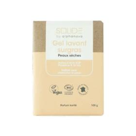 ALPHANOVA Solide gel lavant surgras parfum karité bio 100g