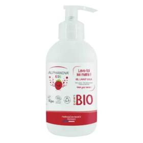 ALPHANOVA Kids lave-toi les mains ! Gel lavant doux fraise & coton bio 250ml