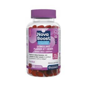 NOVABOOST Stimulant plaisir et désir pour elle 60 gummies