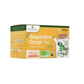 3 CHÊNES Arom’infuz respiration gorge 20 sachets