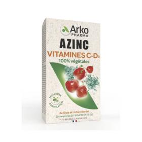 ARKOPHARMA Azinc vitamines C + D3 20 comprimés effervescents