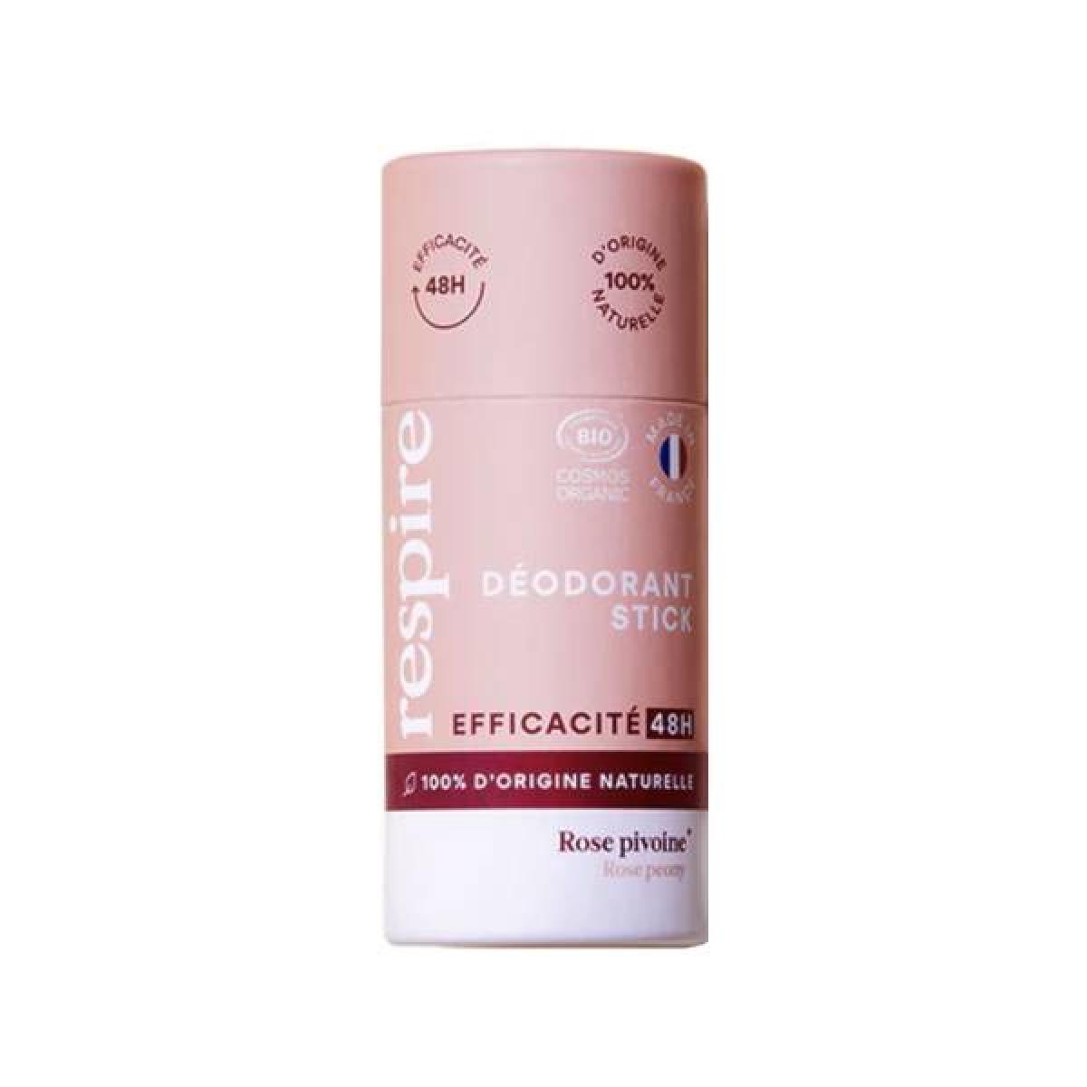 RESPIRE Rose pivoine déodorant stick bio 48h 50g Parapharmacie