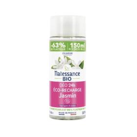 NATESSANCE Déo 24h jasmin bio recharge 150ml