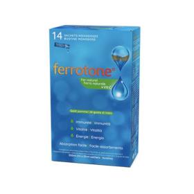 FERROTONE Fer naturel + vitamine C 14 sachets