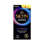 MANIX 10 préservatifs texture maxi perlée + effet frisson + 4 offerts