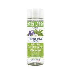 NATESSANCE Déo 24H éco-recharge verveine bio 150ml