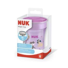 NUK Tasse magic cup 360° silicone rose 8 mois et + 230ml