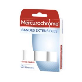 MERCUROCHROME 3 bandes extensibles 2mx7cm