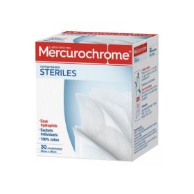 MERCUROCHROME 30 compresses stériles