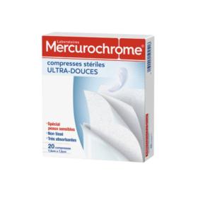 MERCUROCHROME 20 compresses stériles ultra-douces