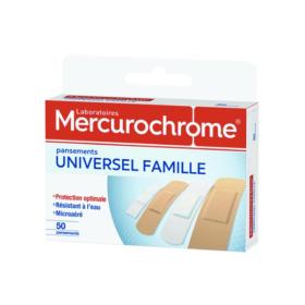 MERCUROCHROME 50 pansements universel famille