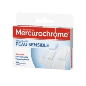 MERCUROCHROME 40 pansements peau sensible