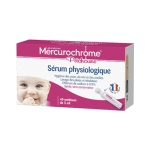 MERCUROCHROME Pitchoune sérum physiologique 40 unidoses