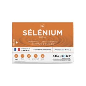 GRANIONS Sélénium 200µg ​30 ampoules