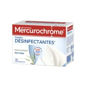 MERCUROCHROME Lingettes désinfectantes 12 sachets individuels