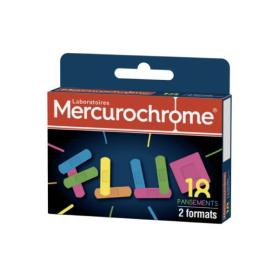 MERCUROCHROME 18 pansements fluo 2 formats