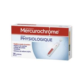 MERCUROCHROME Sérum physiologique 30 unidoses