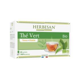 HERBESAN Infusion thé vert bio 20 sachets