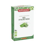 SUPER DIET Gel d'aloe vera bio 20 ampoules