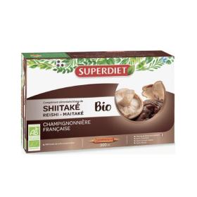 SUPER DIET Shiitaké reishi maitaké bio 20 ampoules