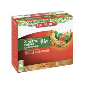 SUPER DIET Ginseng gelée royale bio 10 ampoules