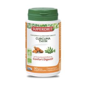 SUPER DIET Curcuma thym bio 90 gélules