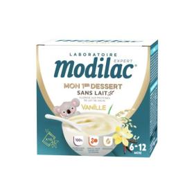 MODILAC Mon 1er dessert sans lait goût vanille de 6 à 12 mois 10 sachets