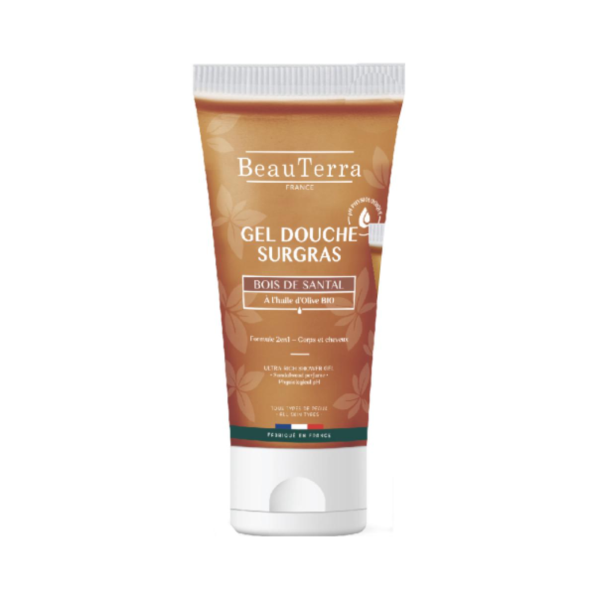 BEAUTERRA Gel douche surgras santal 200ml Parapharmacie Pharmarket