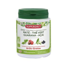 SUPER DIET Quatuor maté brûle-graisse bio 150 comprimés