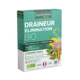 SANTAROME Draineur élimination bio 20 ampoules