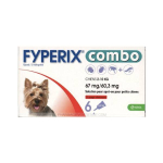 KRKA Fyperix combo 67/60.3mg chiens 2-10kg 6 pipettes