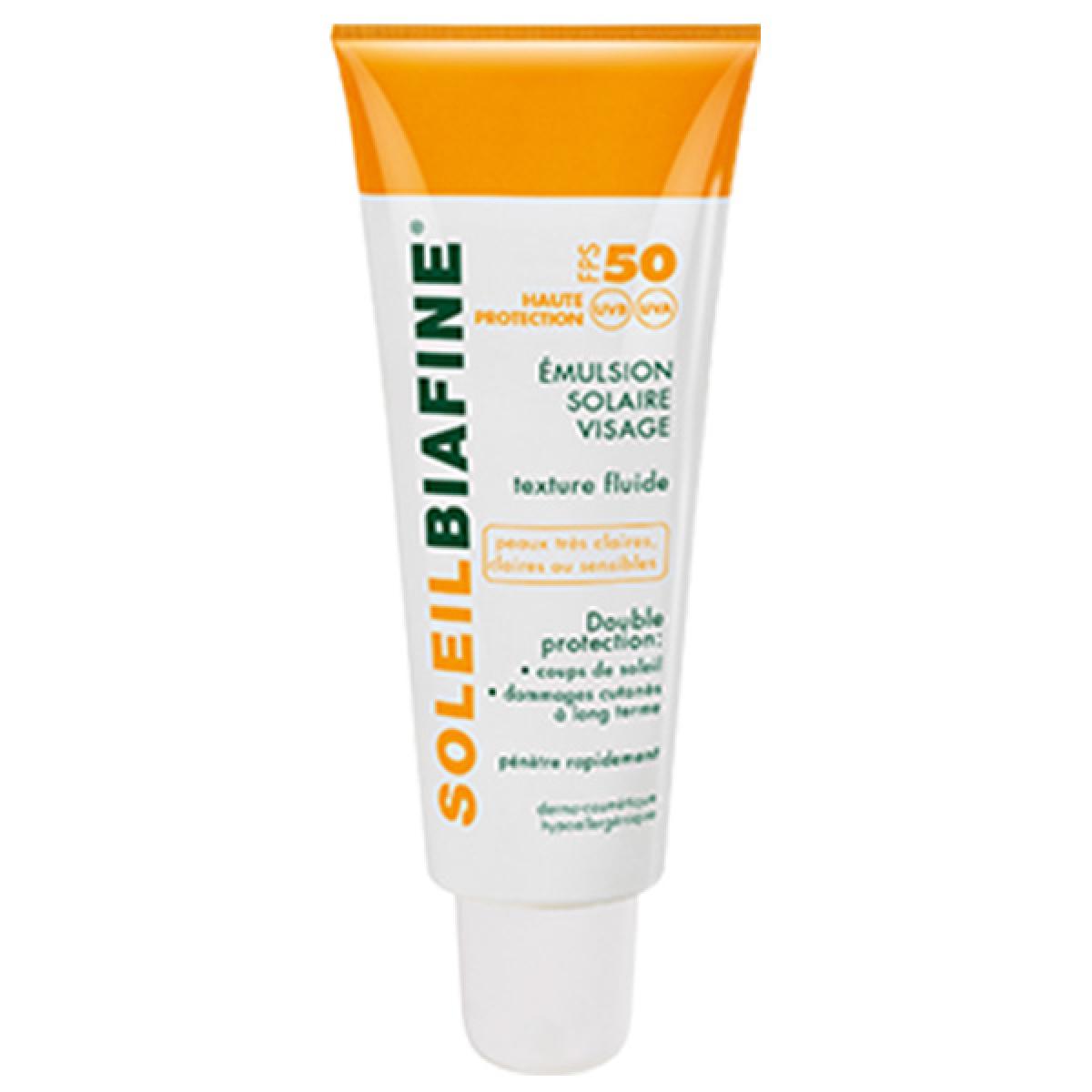 Peut On Mettre De La Biafine Sur Le Visage BIAFINE Soleil émulsion visage spf50 50ml - Parapharmacie - Pharmarket