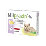 KRKA Milprazin vermifuge 4mg/10mg chatons et petits chats 2 comprimés