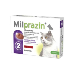 KRKA Milprazin vermifuge 16mg/40mg chats 2 comprimés