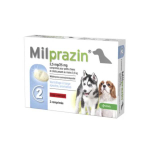 KRKA Milprazin vermifuge 2,5mg/25mg  chiots et petits chiens 2 comprimés