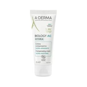 A-DERMA Biology AC hydra crème compensatrice ultra-apaisante bio 40ml