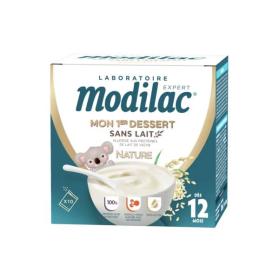 MODILAC Mon 1er dessert sans lait goût nature dès 12 mois 10 sachets