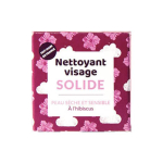 LAMAZUNA Nettoyant visage solide peau sèche à sensible hibiscus 27ml