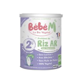 BÉBÉ MANDORLE Bébé M 2ème âge protéines de riz AR bio 600g