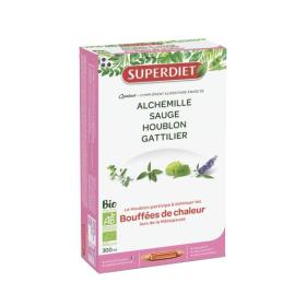 SUPER DIET Quatuor ménopause et bouffées de chaleur bio 20 ampoules