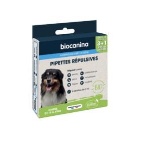 BIOCANINA 4 pipettes répulsives chiens de 15 à 30kg