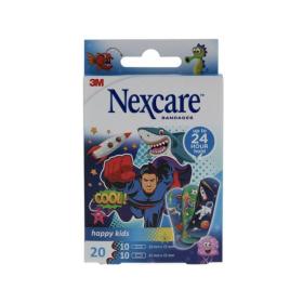 3M SANTE Nexcare happy kids bleu 20 pansements