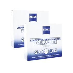 ZEISS Lot 2x30 lingettes nettoyantes pour lunettes