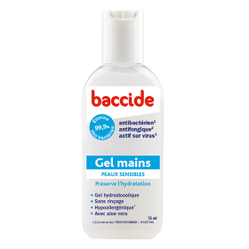 BACCIDE Gel mains peaux sensibles 75ml