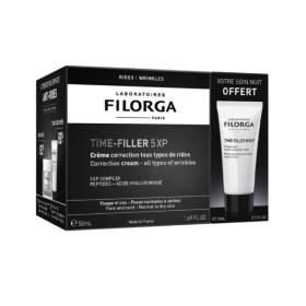 FILORGA Time-filler 5XP crème correction tous types de rides 50ml + night 15ml offert