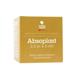 MARQUE VERTE AbsoPlast bande adhésive élastique 2,5x6cm