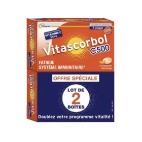 COOPER Vitascorbol vitamine C 500mg 2x24 comprimés