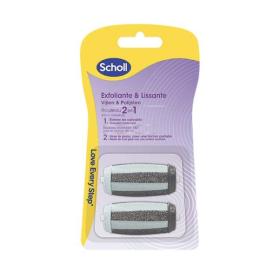 SCHOLL 2 rouleaux de remplacement exfoliant & lissant